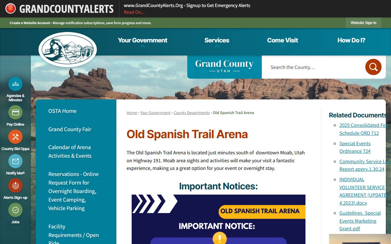 Grand County police records sheriff patrol page